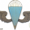 KENYA Parachutist wings, white-blue, bronze