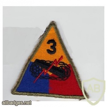 US Army 3rd Armored Division "Spearhead" sleeve patch img3525