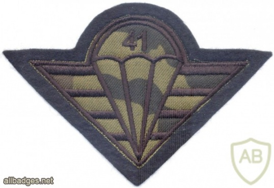 CZECH REPUBLIC 4th Rapid Deployment Brigade, 41st Mechanized (Infantry) Battalion parachutist patch, camo version img3759
