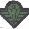 CZECH REPUBLIC 4th Rapid Deployment Brigade, 42nd Mechanized (Infantry) Battalion parachutist patch, field version img3762