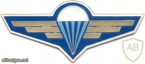 CZECH REPUBLIC Air Force Parachute Instructor badge, blue background img3909