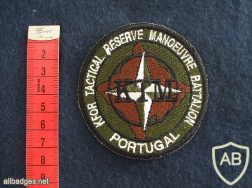Portuguese Armed Forces NATO KFOR Tactital Reserve Manoeuvre Battalion uniform patch badge img4288