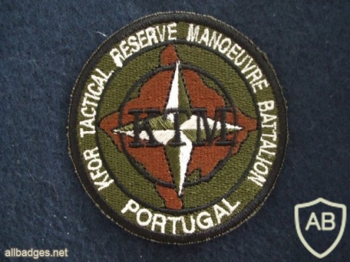 Portuguese Armed Forces NATO KFOR Tactital Reserve Manoeuvre Battalion uniform patch badge img4290