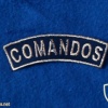 Portuguese Army "Comandos" gold and black uniform patch badge img4322