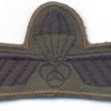 NETHERLANDS Army M93 Parachute Dispatcher/ Instructor wings, subdued