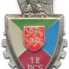 FRANCE 12th Command and Support Regiment pocket badge
