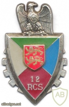 FRANCE 12th Command and Support Regiment pocket badge img5349