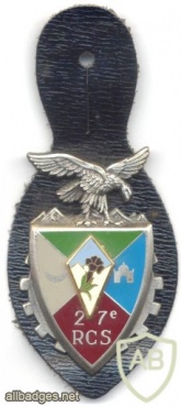 FRANCE 27th Command and Support Regiment pocket badge img5351
