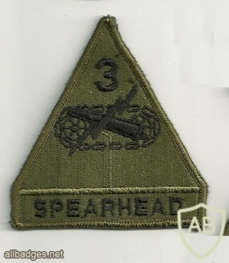 US Army 3rd Armored Division "Spearhead" sleeve patch img5589