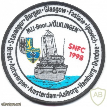 GERMANY Navy - M1087 "Völklingen" minesweeper crew sleeve patch img5616