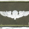 COLOMBIA Basic Parachutist wings, embroidered