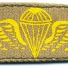 COLOMBIA Airborne Parachutist wings, Basic, printed on tan