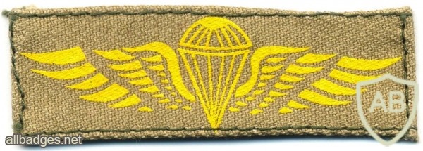 COLOMBIA Airborne Parachutist wings, Basic, printed on tan img5899