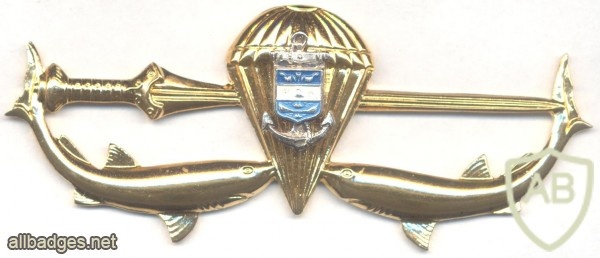COLOMBIA Navy Amphibious Diver-Parachutist qualification badge, gold, current img5897