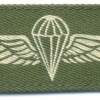 COLOMBIA Airborne Parachutist wings, Basic, printed on olive