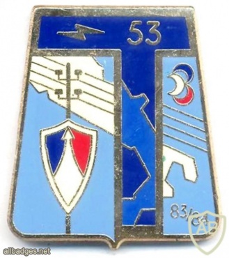FRANCE Army 53rd Signals Regiment pocket badge img6061