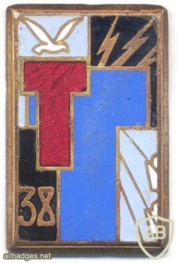 FRANCE Army 38th Signals Regiment pocket badge img6058