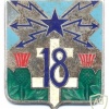 FRANCE Army 18th Signals Regiment pocket badge