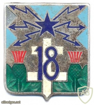 FRANCE Army 18th Signals Regiment pocket badge img6056