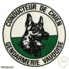 Canton  Vaud gendarmerie dog handler patch