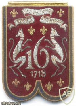 FRANCE 16th Dragoon Regiment pocket badge img7376