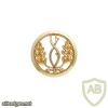 Army treasury cap badge, gold img7408