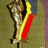 Belgium army sport badge, gold