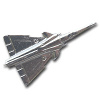 kfir airplane - silver img7880