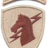 US Army 1st Special Operations Command (Airborne) (1st SOCOM) patch, desert