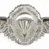 Parachutist badge, silver