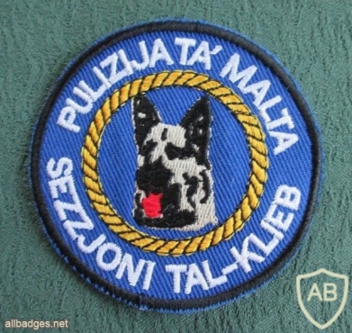 Malta police canine unit patch img9010