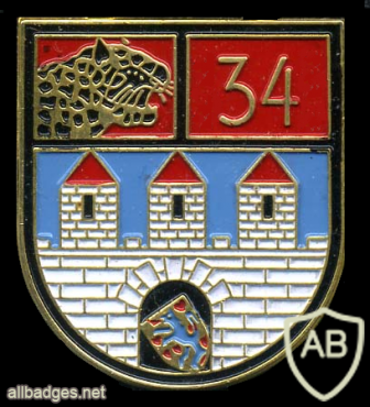 34th Tank Battalion badge, type 2 img9249