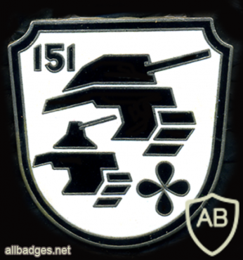 151st Tank Battalion badge, type 2 img9271