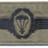 WEST GERMANY Bundeswehr - Army Parachutist wings, cloth, on olive green, subdued