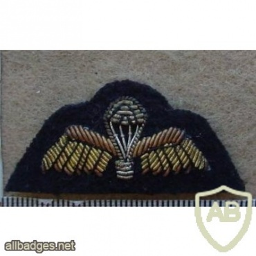 Australian Army paratrooper wings, mess dress, black img9860