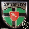 72nd Armored Grenadiers Battalion badge, type 2 img10067