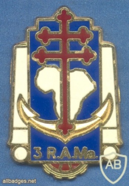 FRANCE 3rd Marine Artillery Regiment pocket badge img10150