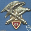 FRANCE 93rd Mountain Artillery Regiment pocket badge