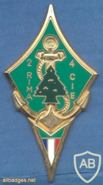 FRANCE 2nd Marine Infantry Regiment, 4th Company, Multinational Force in Lebanon pocket badge img10141