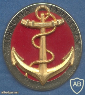 FRANCE 4th Marine Infantry Regiment / 6th Regiment of Senegalese Tirailleurs - Indigenous Troops pocket badge img10195