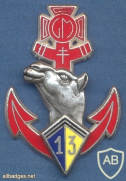 FRANCE Régiment de Marche du Tchad, 13th Mobile Group pocket badge img10177