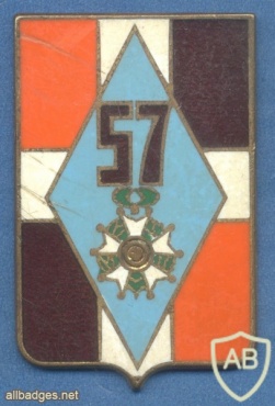 FRANCE 57th Infantry Regiment pocket badge img10167