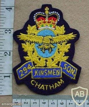 Royal Canadian Air Force 294 Kinsmen Sqn Chatham patch img10222