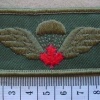Canadian army paratrooper wings, green, red leaf