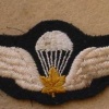 CANADA Army Parachute Jump wings, old, wool img10227