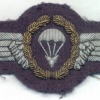 WEST GERMANY Navy Airborne Parachutist wings, 3rd Class, bullion, 1966-1983