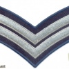 KUWAIT Police Corporal sleeve rank, silver on dark blue