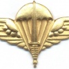 BELGIUM Para-Commando Parachutist beret badge, gold