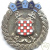 CROATIA Navy cap badge, 1992