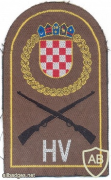 CROATIA Army Infantry sleeve patch img10423